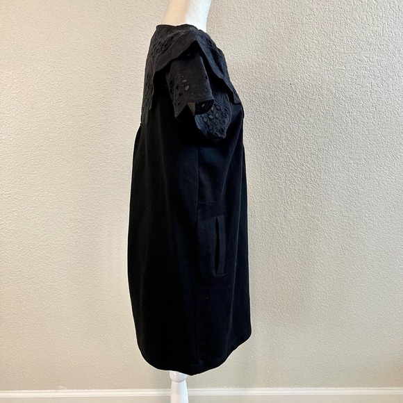 Grey State Mini Dress Womens 0 Extra Small Black Ruffle Sleeve Anthropologie - Picture 5 of 15